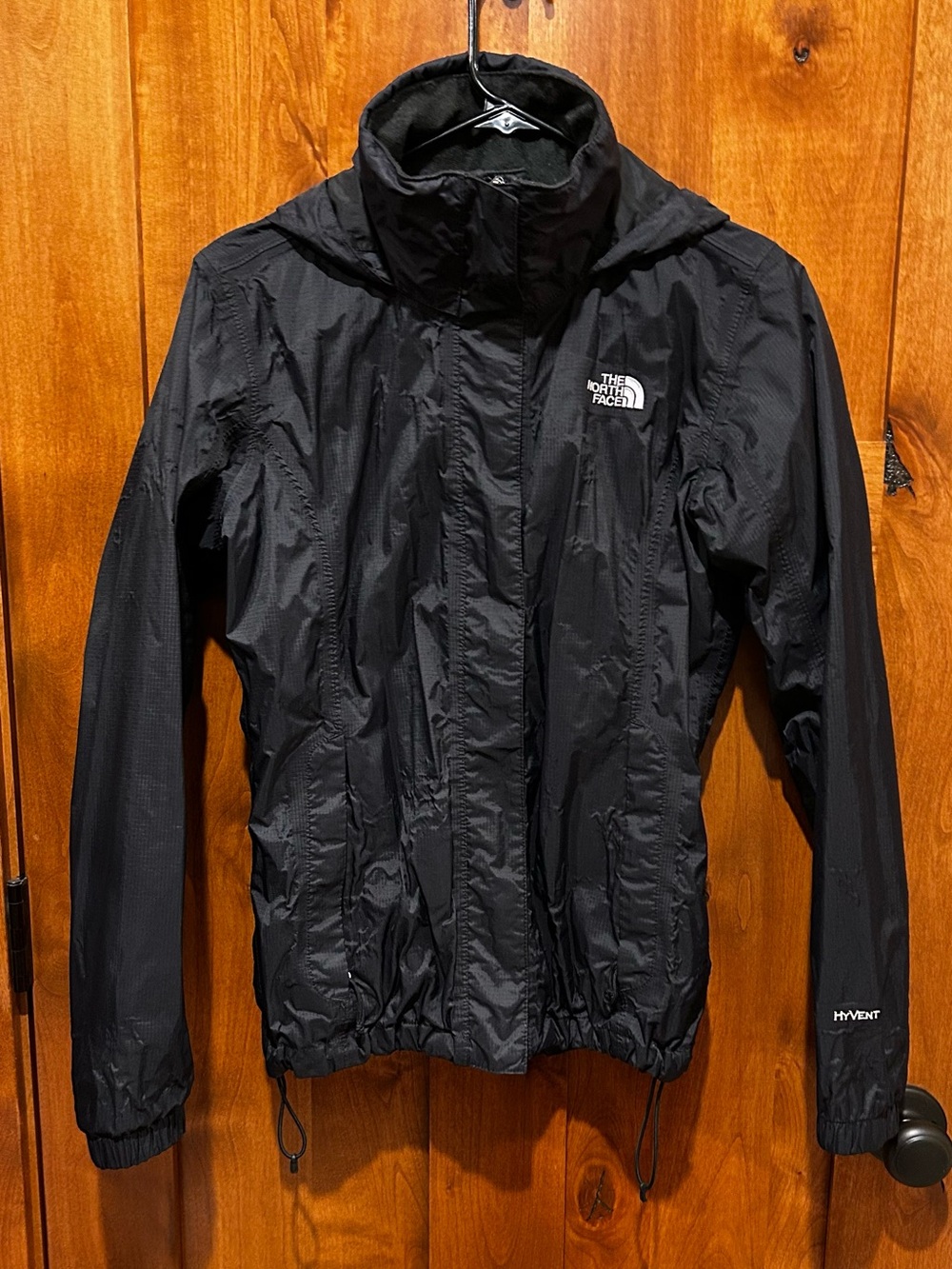 The North Face HyVent Waterproof Hooded Rain Jacket Women’s - Black